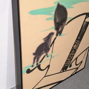 黑家俱54-得意羊兒上青雲 Black Furniture 54 - Sheep walking on cloud nine by 蔡名璨 TSAI Ming-Tsan 