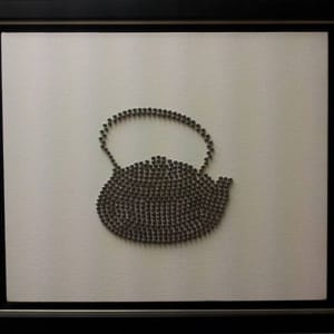 489顆螺絲 489 screws on a canvas by 加藤智大 KATO Tomohiro
