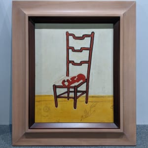 (90/200) 常玉版畫 趴在椅子上的北京狗 Pekinese on a Chair by 常玉 Sanyu 