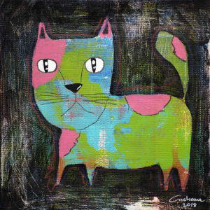Black Series: Love Kitty #8 黑色系列：寵愛貓咪 #8 by 安恰娜‧恰麗亞琵朋 Anchana CHAREEAPAPORN