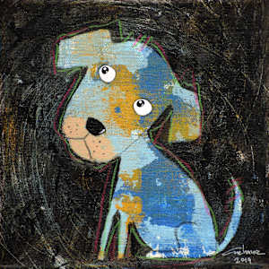 Black Series: Love Puppy #15 黑色系列：寵愛狗狗 #15 by 安恰娜‧恰麗亞琵朋 Anchana CHAREEAPAPORN, Image 1.