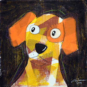 Black Series: Love Puppy #14 黑色系列：寵愛狗狗 #14 by 安恰娜‧恰麗亞琵朋 Anchana CHAREEAPAPORN, Image 1.