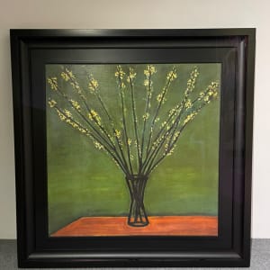 常玉限量版畫 - 瓶花 (綠) Flowers in Vase by 常玉 Sanyu 