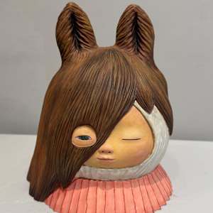 中村萌半邊臉雕塑 Half Nobody by 中村萌 NAKAMURA Moe 