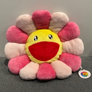 村上隆花抱枕 MURAKAMI Takashi Flower Cushion 60cm (Pink) by 村上隆 TAKASHI Murakami 