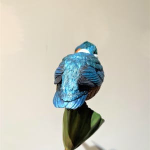 蓮藕上的翠鳥 Kingfisher on the Lotus Root by 門永哲郎 TETUROU Kadonaga 