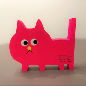 粉紅貓小林先生 Pink Cat Kobayashi-san by 飯川雄大 Takehiro Iikawa 