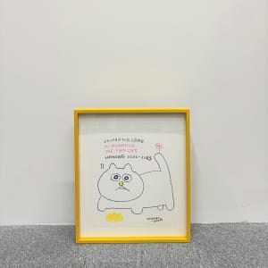 粉紅貓小林先生 Pink Cat Kobayashi-san by 飯川雄大 Takehiro Iikawa 
