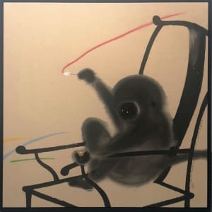 黑家俱56-醉後揮毫筆有神 Black Furniture 56 - Drunken Brushstroke with Spirit by 蔡名璨 TSAI Ming-Tsan 