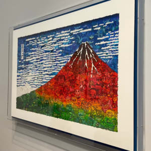 17/36 - 浮世繪-紅富士山：凱風快晴《富嶽三十六景》Red Fuji: Fine Wind, Clear Morning -99 Lucky Charms by 佐垣慶多 SAGAKI Keita 