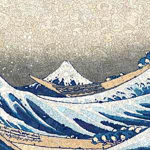 神奈川沖浪裏 Brand New Wave Upper Mount 16/32 by 佐垣慶多 SAGAKI Keita 