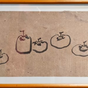 五柿圖 Five Persimmon by 白雨 Bai Yu