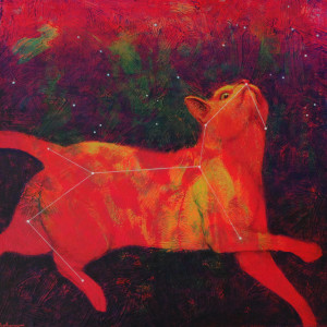 Cosmic Kitty (constellation Felis) by Lisa Bohnwagner