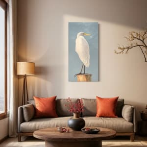 Standing Tall (Egret) by Barbara Teusink 