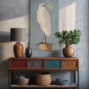 Standing Tall (Egret) by Barbara Teusink 