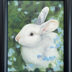 Bunny in Blue by Barbara Teusink 