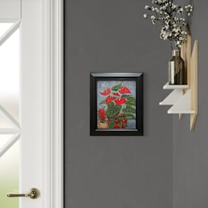 A Touch of Red (Anthurium & Bromeliad) by Barbara Teusink 