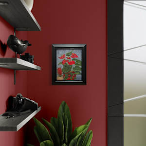 A Touch of Red (Anthurium & Bromeliad) by Barbara Teusink 