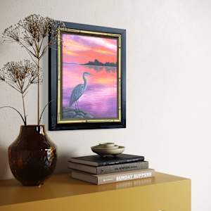 Sunset Heron by Barbara Teusink, Image 3.