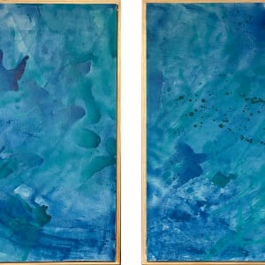 Rising to the Surface (diptych) by Jen Sterling 