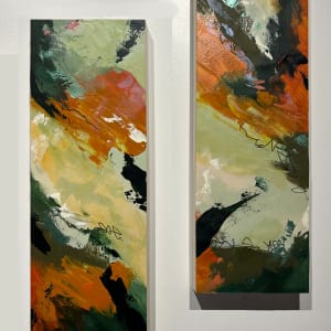 Mountain Climbing (diptych) by Jen Sterling