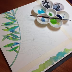 Tropical Leaves 2 by Sheryl L Brake 
