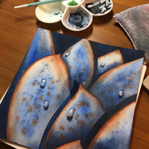 Succulent in Blue by Sheryl L Brake 