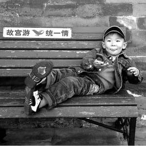 Boy, Imperial Palace Beijing by Raymond Bleesz