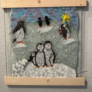 Penguins at Play by Laurie Shellenberger