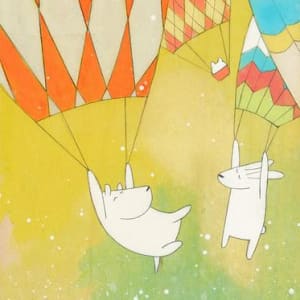 Parachuting Down by Kristiana Parn