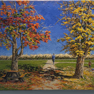 Fall Maple Trees by Sana Rameez