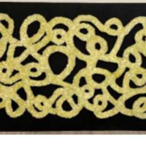 Yellow squiggle by Roxanne Rossi