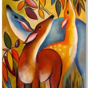 Colorful Deer I by Zoa Ace