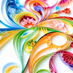 "Gokcemim" Multi Colored Paper Quilled Pattern by Unknown