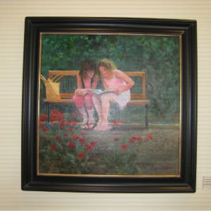 Reading in the Garden by Carolyn Miller