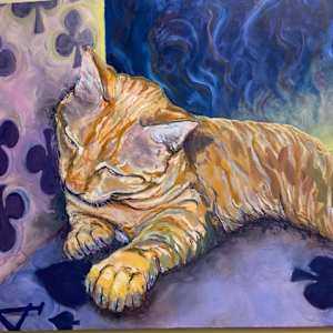 Orange Cat by Amanda Pampena