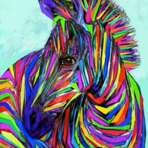 Pop Art Baby Zebra by Jane Schnetlage