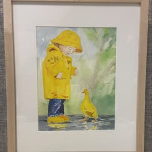 Raincoat with duckie by Cyndy Morgan