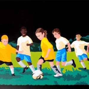 Soccer Players by Kyle Banister