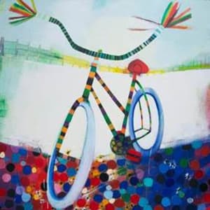 Orange & Purple Roadmaster by Wendeline Matson