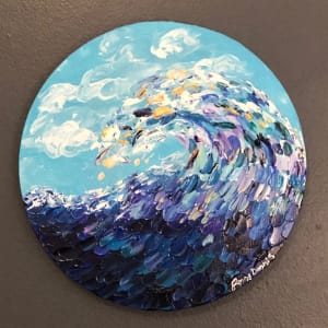 Mermaid Wave Blue 12" by Jenny E. Dennis