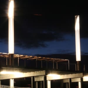 Luminous Light Masts (7) by James Carpenter 