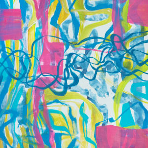 Flows (1, 2) / Przepływy (1, 2) by Dorota Lapa-Maik  Image: Dorota Lapa-Maik 'Flows 1', 130 x 100 cm, acrylic on canvas, 2020