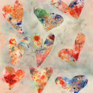 Abstract Hearts by Rebecca Zdybel