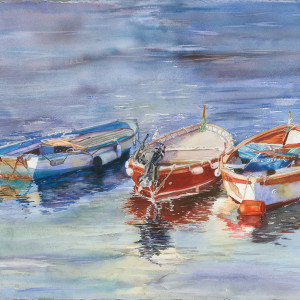 Misty Mooring by Rebecca Zdybel