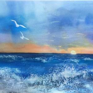 Together at Sunset by Rebecca Zdybel