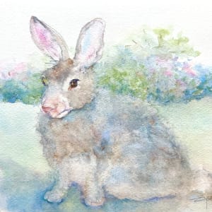 Pastel Easter Bunny by Rebecca Zdybel