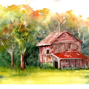 Back Road Barn 2 by Rebecca Zdybel