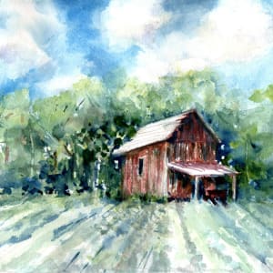 Barn and Field by Rebecca Zdybel