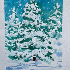 Snowy Glade by Rebecca Zdybel